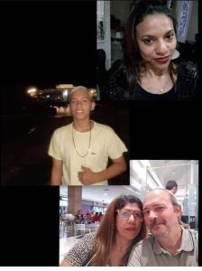 Foto de Família Eli Teresinha Matos, Diego Ghinato Rosa, Marcelo Pires Ghinato, Elisabete Meireles dos Reis